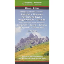 Cartographia Öt hegység a Kárpát-kanyarból turistatérkép 9789638637901