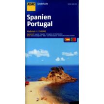 Cartographia Spanyolország, Portugália térkép - ADAC 9783826419669