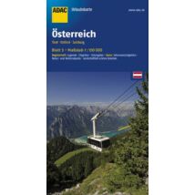 Cartographia Tirol, Kelet-Tirol, Salzburg szabadidőtérkép - ADAC 9783826416415
