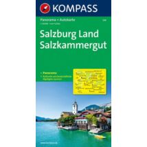 Cartographia K 334 Salzburg és környéke, Salzkammergut panoráma- és autótérkép 9783854911845