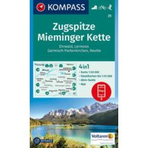 Cartographia K 25 Zugspitze, Mieminger Kette turistatérkép 9783990443101