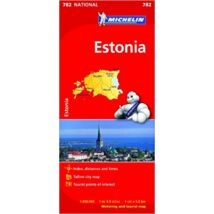 Cartographia Észtország térkép (782) 9782067173880