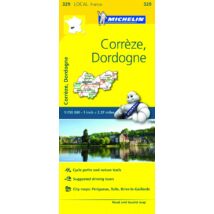 Cartographia Correze / Dordogne résztérkép (329) 9782067210462