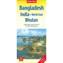 Cartographia Bangladesh, Észak-kelet India, Bhutan térkép 9783865742742