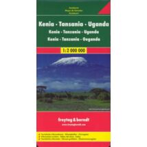 Cartographia Kenya - Tanzánia - Uganda térkép (Freytag) 9783850842211