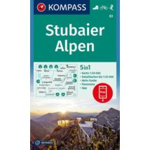 Cartographia K 83 Stubai Alpok turistatérkép 9783991211525
