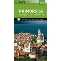 Cartographia Szlovénia tengerpart (Primorska) turistatérkép 3830048521123