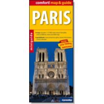 Cartographia Párizs (map&guide) laminált térkép 9788375461404