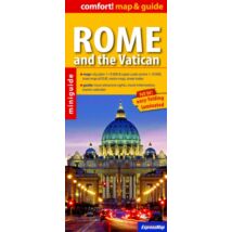 Cartographia Róma, Vatikán (map&guide) laminált térkép 9788375461428