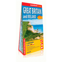 Cartographia Nagy-Britannia és Írország Comfort térkép 9788380465374