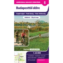 Cartographia Budapesttől délre kerékpáros térkép 9789639586291