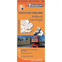 Cartographia Nagy-Britannia (délkelet) térkép - Michelin 504 9782067183346