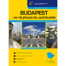 Cartographia Budapest +34 település és lakótelepek atlasz 9789633526064