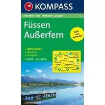 Cartographia K 4 Füssen - Ausserfern turistatérkép 9783854910060
