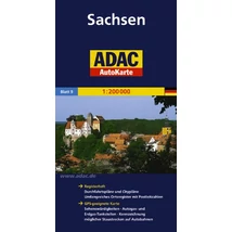 Cartographia Szászország autótérkép - ADAC 9783826423215