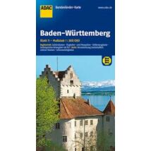 Cartographia Baden-Württemberg tartománytérkép - ADAC 9783826423239