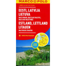 Cartographia Észtország, Lettország, Litvánia térkép 9783829738255