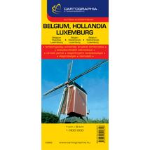 Cartographia Belgium, Hollandia, Luxemburg térkép 9789633529829