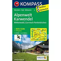 Cartographia K 6 Alpenwelt Karwendel, Mittenwald, Garmisch-Partenkirchen turistatérkép 9783850264549