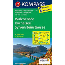 Cartographia K 06 Walchensee, Kochelsee, SylvensteinStausee turistatérkép 9783850267151