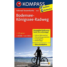 Cartographia K 7047 Bodensee-Königssee-Radweg kerékpáros térkép 9783850268110