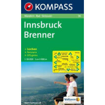 Cartographia K 36 Innsbruck, Brenner turistatérkép 9783854910404
