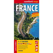 Cartographia Franciaország Comfort térkép 9788375468656