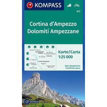 Cartographia K 617 Cortina d'Ampezzo turistatérkép 9783990443408