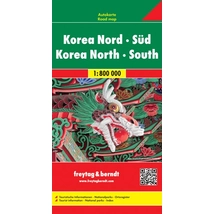 Cartographia Korea Észak és Dél térkép (Freytag) 9783707914184