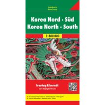 Cartographia Korea Észak és Dél térkép (Freytag) 9783707914184