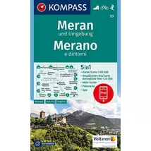 Cartographia K 53 Merano és környéke turistatérkép 9783990442760