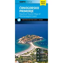 Cartographia Montenegro tengerpartja turisztikai és hajózási térkép 3830048522380
