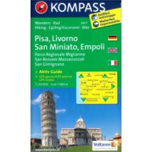 Cartographia K 2457 Pisa, Livorno, San Miniato, Empoli turistatérkép 9783850266017