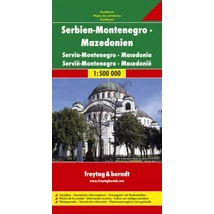 Cartographia Szerbia-Montenegró-Macedónia térkép (Freytag) 9783707904314