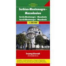 Cartographia Szerbia-Montenegró-Macedónia térkép (Freytag) 9783707904314