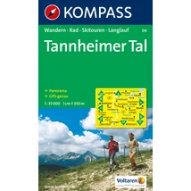 Cartographia K 04 Tannheimer Tal turistatérkép 9783854916444
