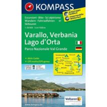Cartographia K 97 Varallo, Verbania, Lago d'Orta turistatérkép 9783990445525