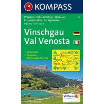 Cartographia K 52  Val Venosta/Vinschgau turistatérkép 9783854910589