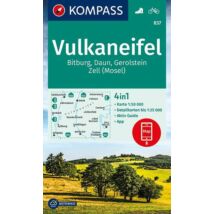 Cartographia K 837 Vulkaneifel, Bitburg, Daun, Gerolstein, Zell (Mosel) turistatérkép 9783990444658