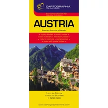 Cartographia Ausztria autótérkép 9789633529676