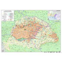 Cartographia A trianoni békekötés következményeinek térképe 100 x 70, fémléces - Stiefel 