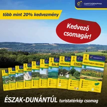 Cartographia ÉSZAK-DUNÁNTÚL turistatérkép csomag: 10 db Cartographia turistatérkép több mint 20% KEDVEZMÉNNYEL 