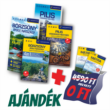 Cartographia Börzsöny, Ipoly, Naszály 4in1 outdoor kalauz + Pilis és Visegrádi hegység 4in1 - vízálló turista- és kerékpáros térképpel + AJÁNDÉK Mátra 3in1