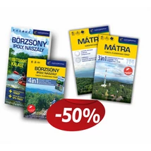 Cartographia Börzsöny, Ipoly, Naszály 4in1 outdoor kalauz + Mátra 3in1 - vízálló turista- és kerékpáros térképpel