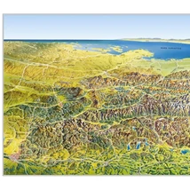 CartographiaAlpok panorámatérkép (íves) - 9783875042764
