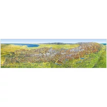 CartographiaAlpok panorámatérkép (íves) - 9783875042764