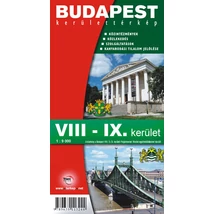 Cartographia Budapest VIII. és IX. kerületének térképe - T.Press 9789639113244
