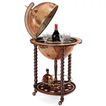 Cartographia Földgömb Zoffoli EXPLORA Honey brown 40 cm, antik - Bárgömb 