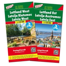 Cartographia Lettország 2 részes térképszett - Freytag 9783707917734