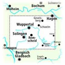 Cartographia Wuppertal - Bergisches Land kerékpáros térkép (PP0283) - Freytag 9783747302835